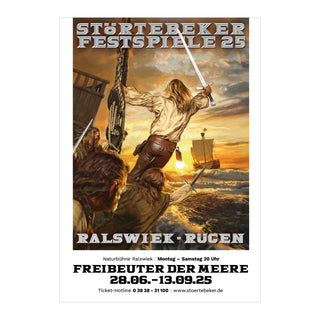 Störtebeker Festspiele – Plakat A3 – "Freibeuter der Meere" 2025
