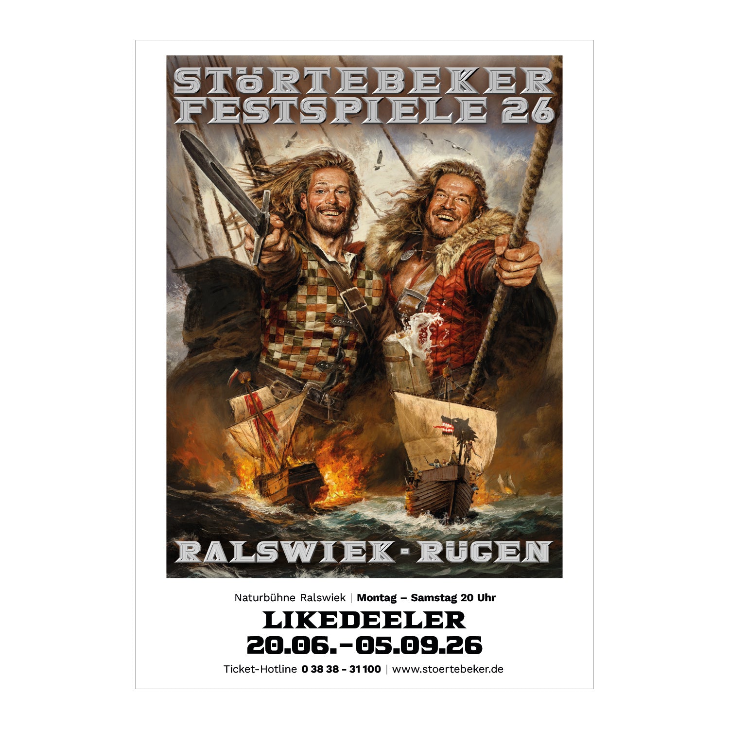 Störtebeker Festspiele – Plakat  – „Likedeeler“ 2026