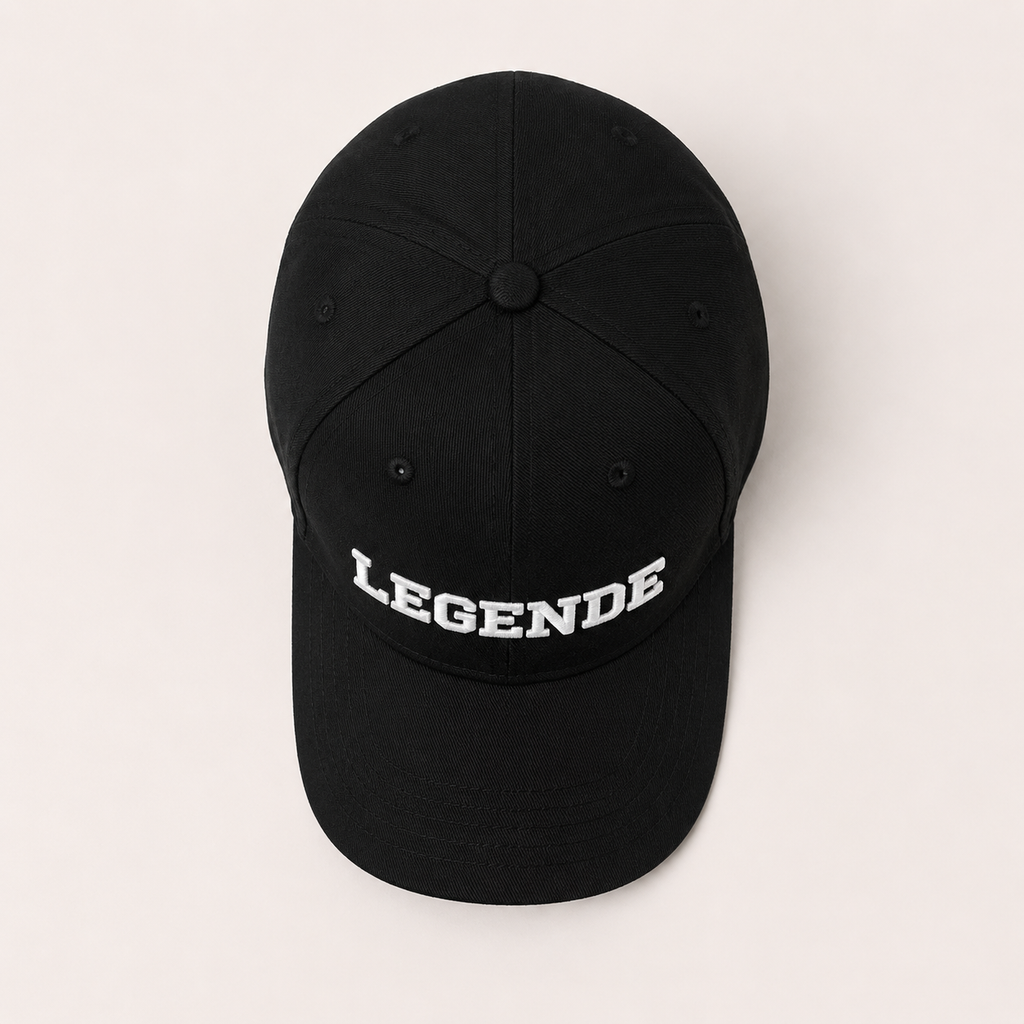 Basecap „LEGENDE" schwarz