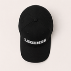 Basecap „LEGENDE" schwarz