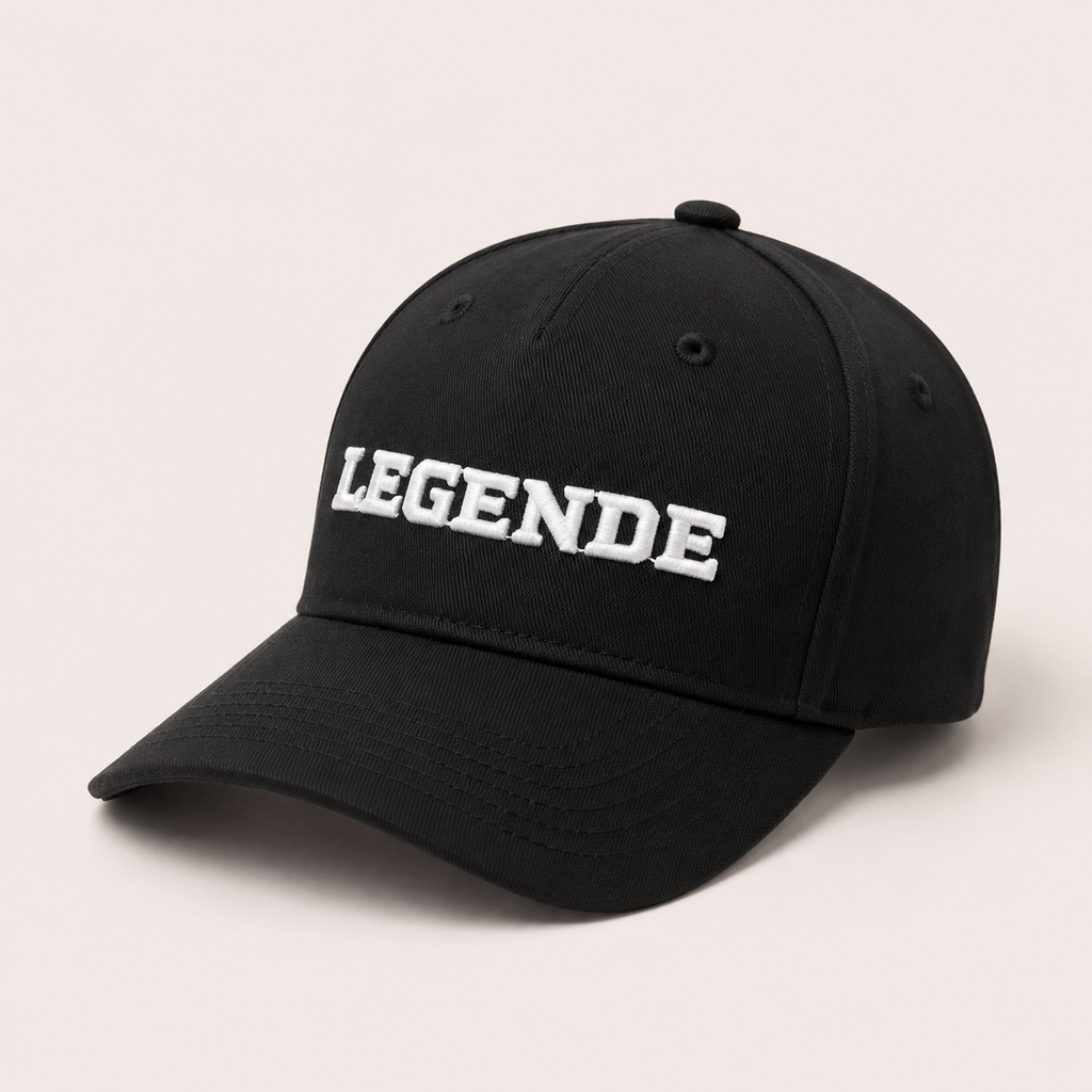 Basecap „LEGENDE" schwarz