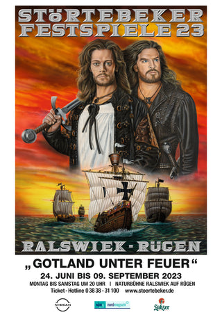 Störtebeker Festspiele – Plakat – "Gotland unter Feuer" 2023