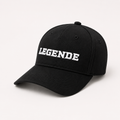 Basecap „LEGENDE" schwarz