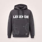 Störtebeker Hoodie „Legende“ – All-Overprint in Graphitgrau