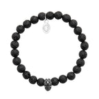 Steinarmband mit Totenkopf