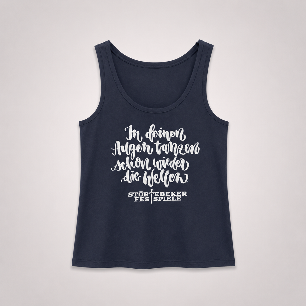 Störtebeker Frauen Tank-Top „Piratenbraut" in navy