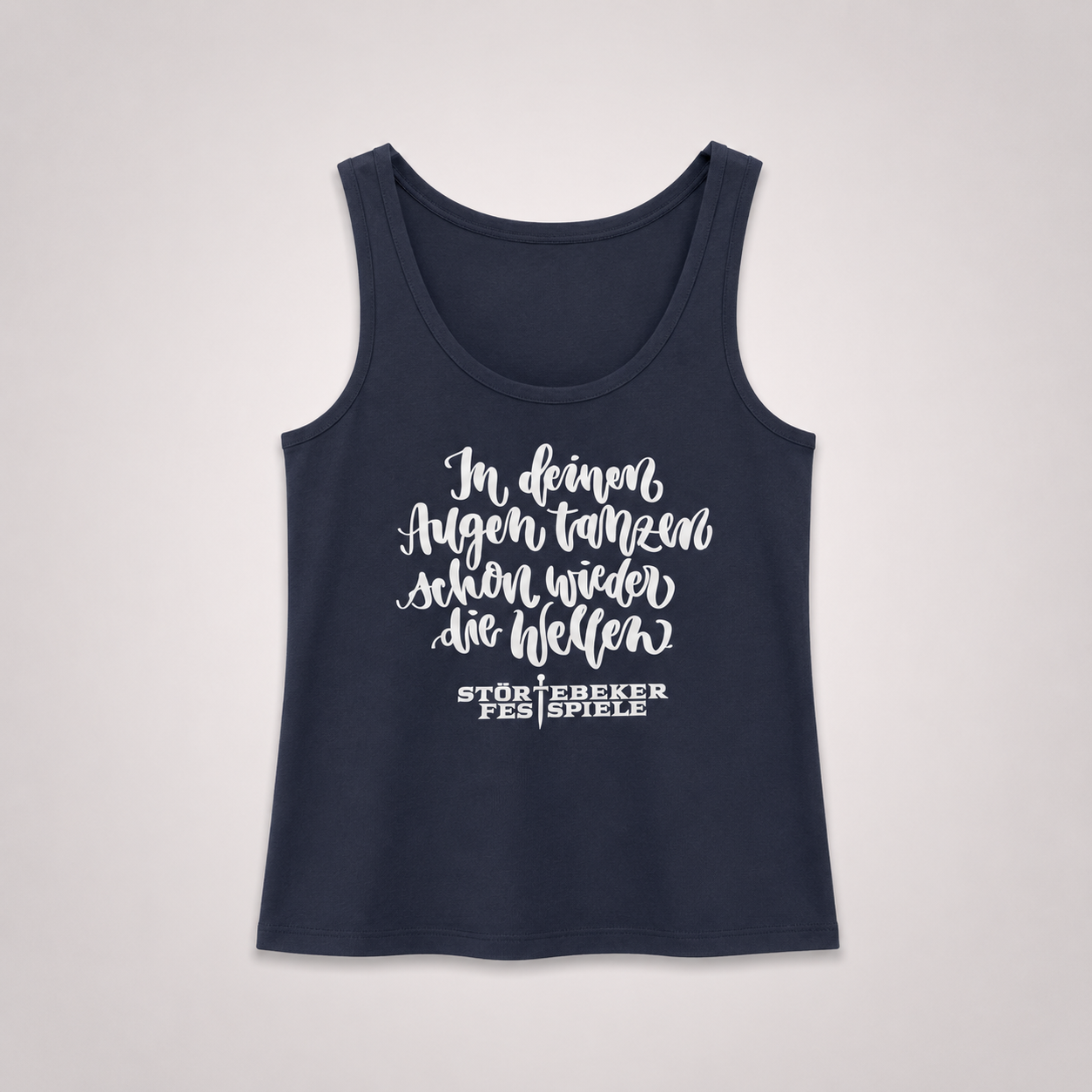 Störtebeker Frauen Tank-Top „Piratenbraut" in navy