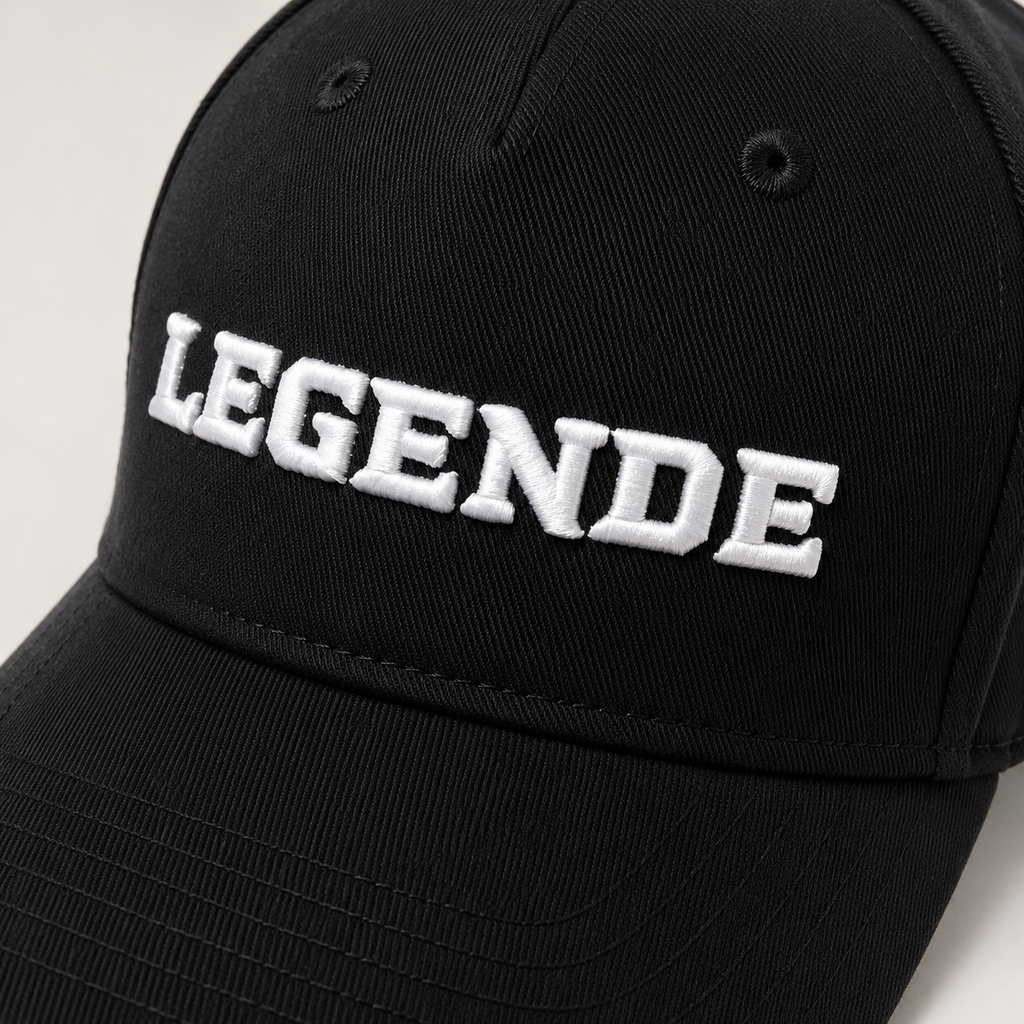 Basecap „LEGENDE" schwarz