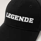 Basecap „LEGENDE" schwarz