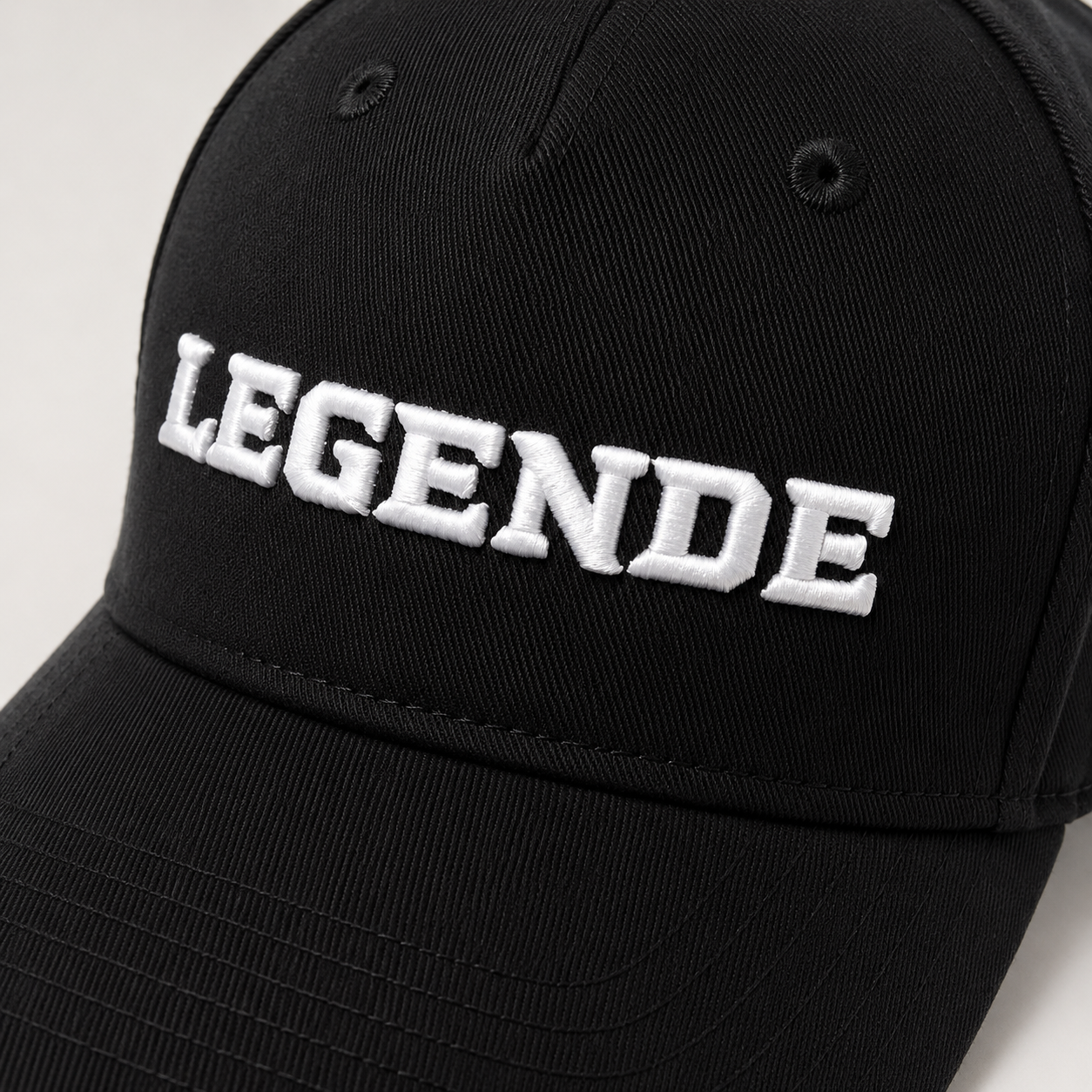 Basecap „LEGENDE" schwarz
