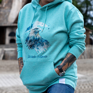 Störtebeker mid heather green Adler 2024 – Störtebeker Hoodie – Unisex