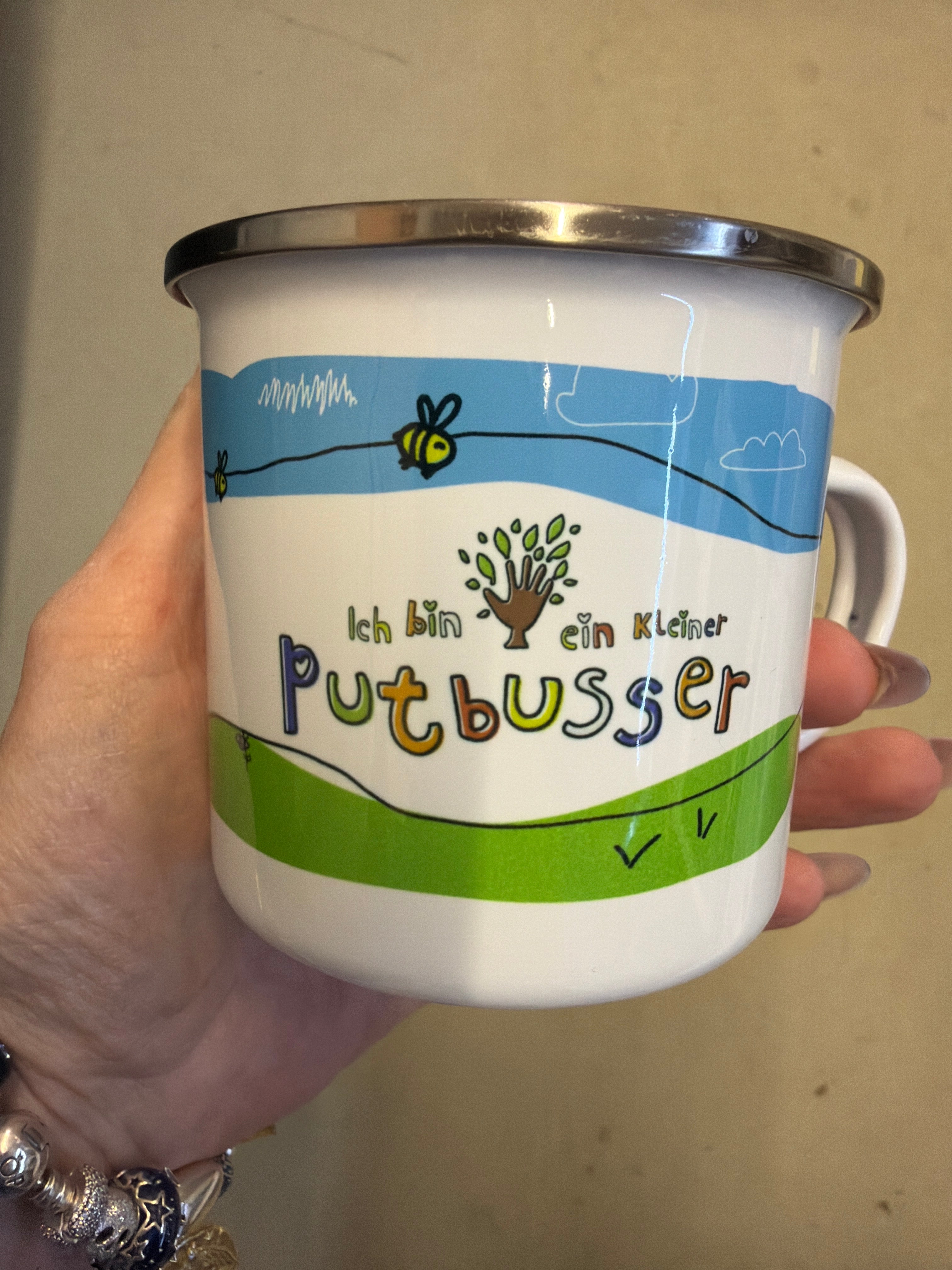 Kleine Putbusser - Emaille Tasse