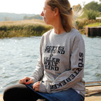 Gottes Freund - Störtebeker Langarmshirt grau – Unisex