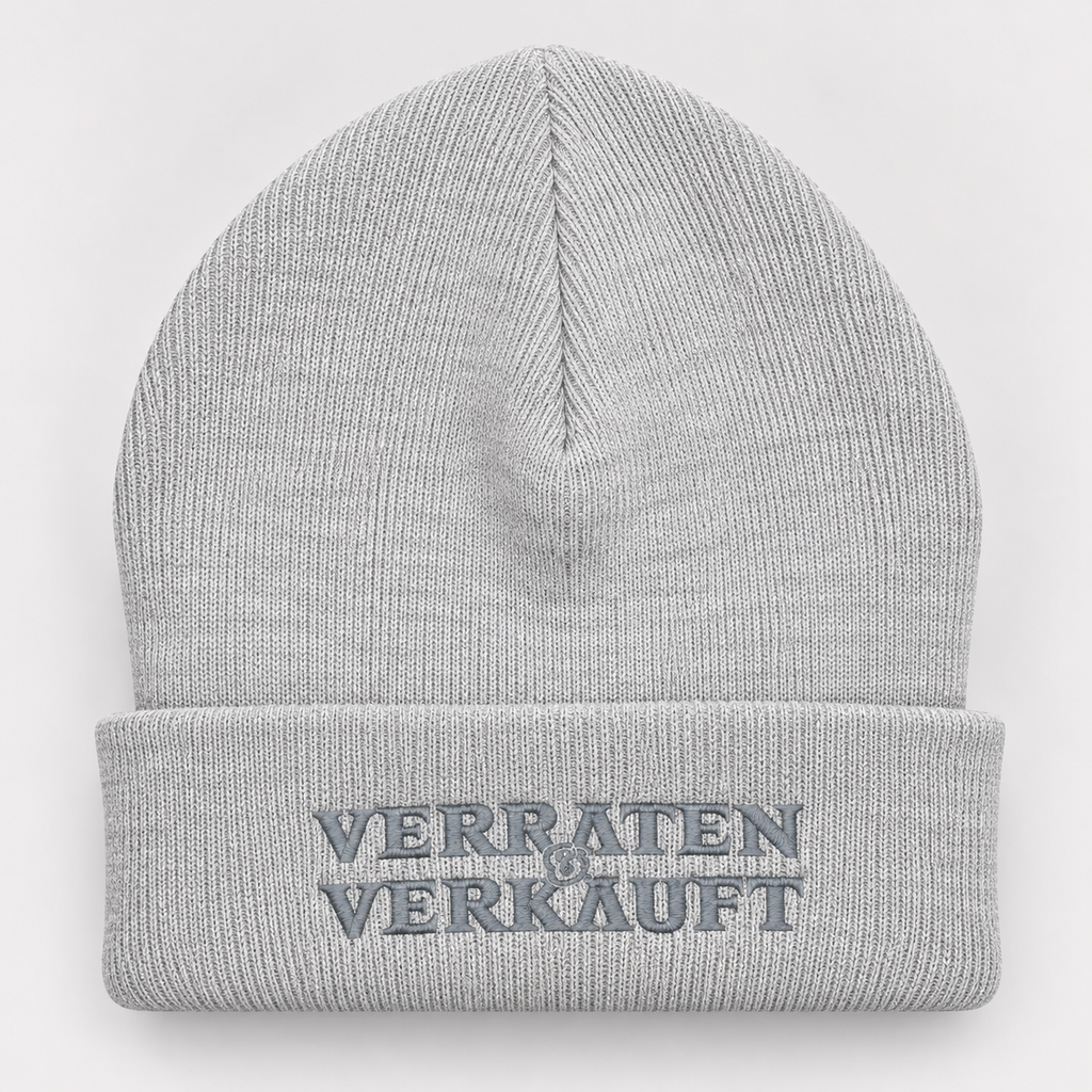 Störtebeker Unisex Mütze „Verraten & Verkauft“ in Heather Grey