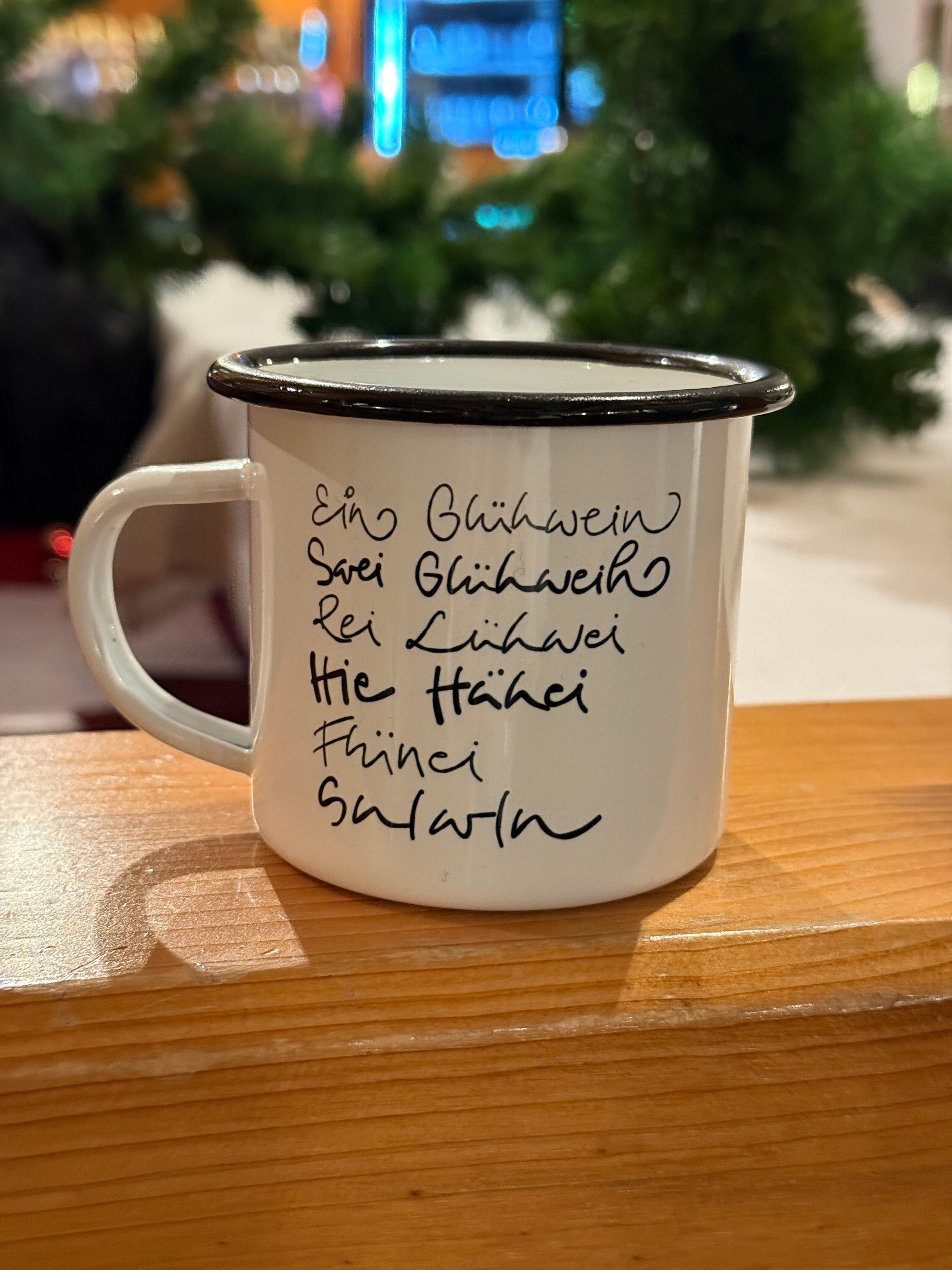 Klingel-Ingel Emaille Tasse »Weihnachten«