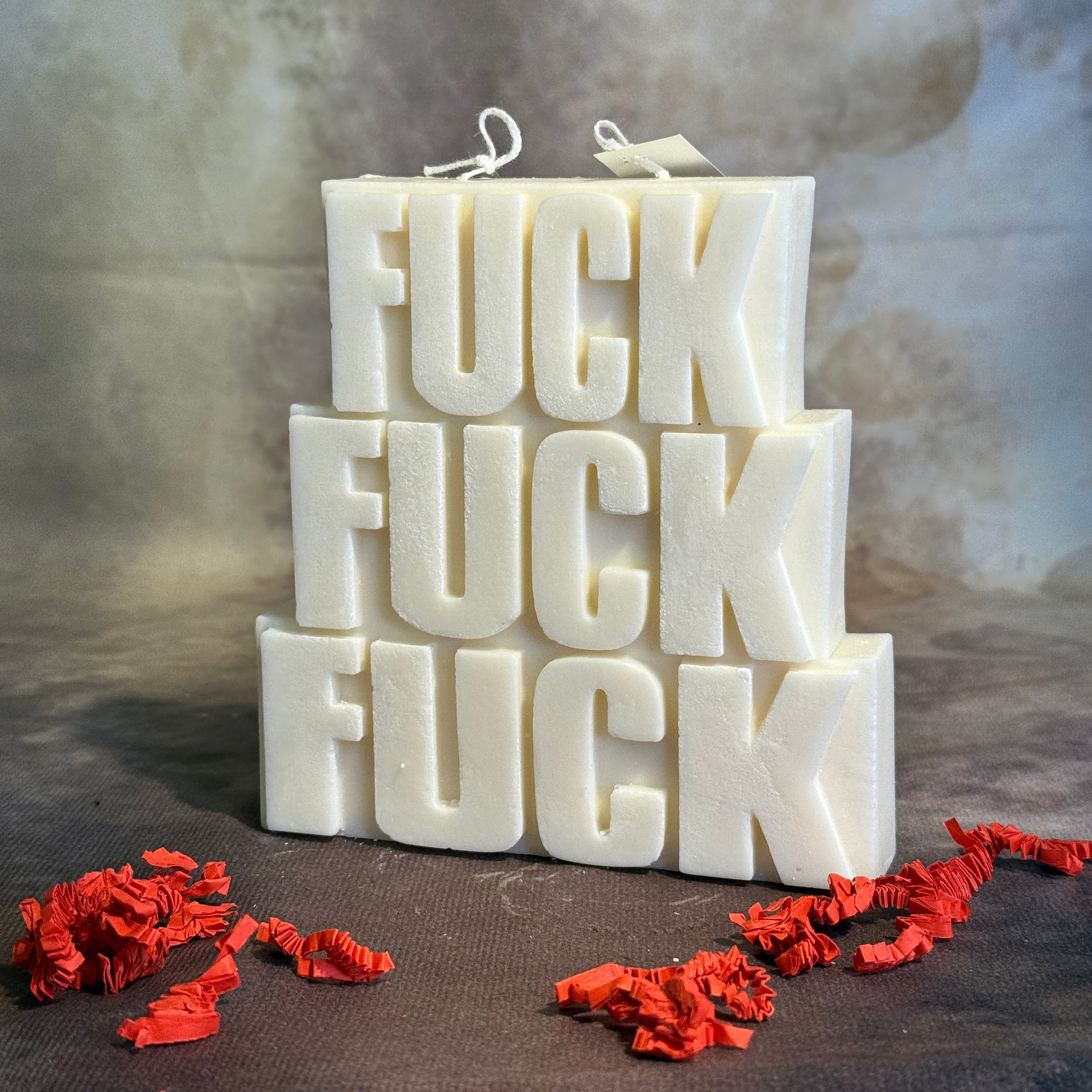 Kerze »Fuck Fuck Fuck«