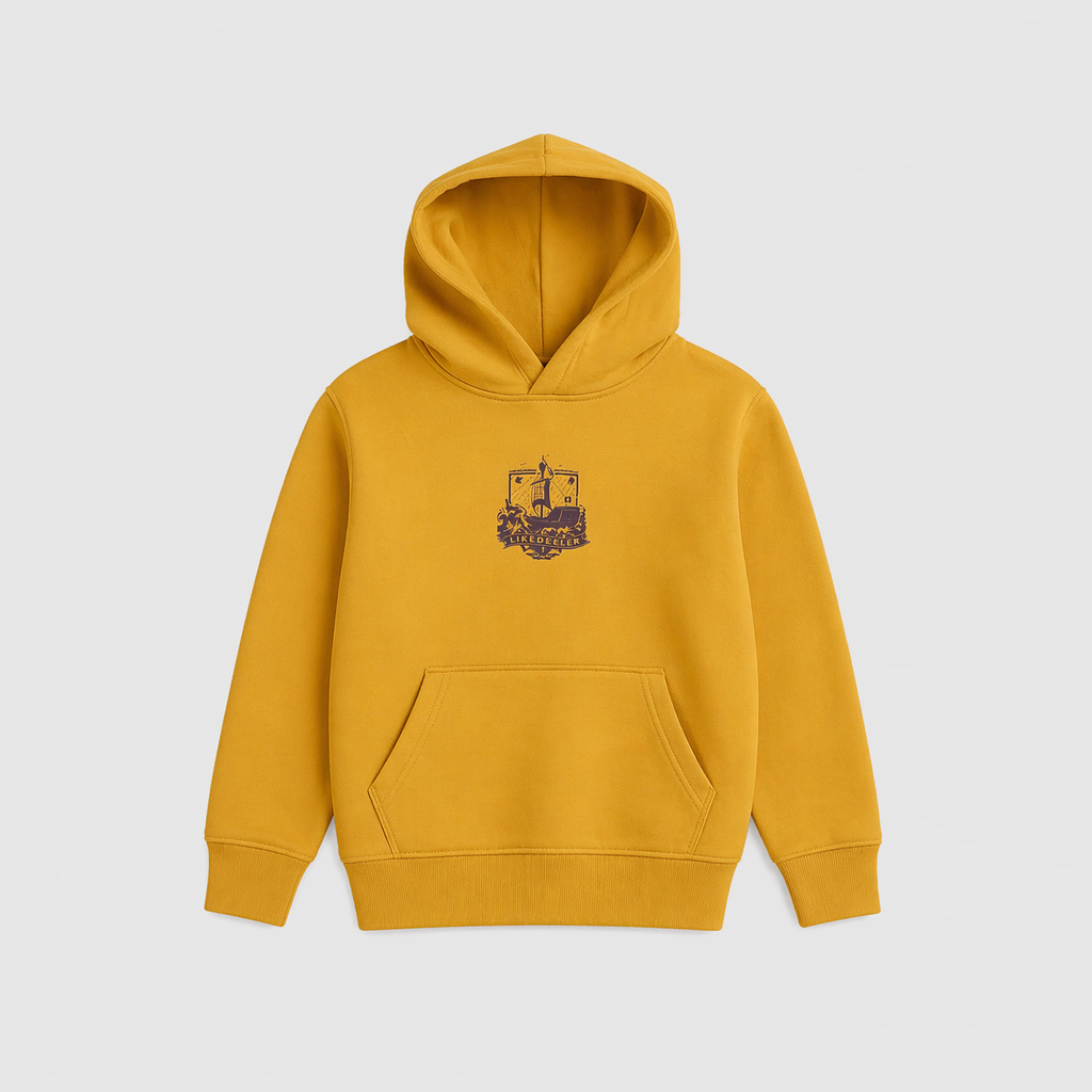 Störtebeker Kinder Hoodie „Plakat 2026" in ochre
