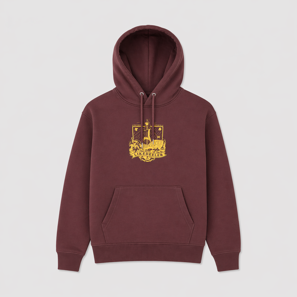 Störtebeker Unisex Hoodie „Plakat 2026" in rotbraun