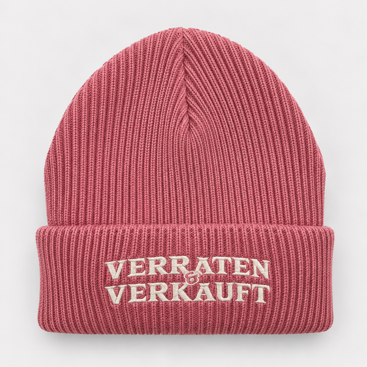 Mütze „Verraten & Verkauft“ – Hibiscus Rose (Unisex)
