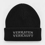 Störtebeker Unisex Mütze „Verraten & Verkauft“ in Schwarz