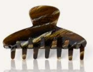 Haarklammer Halbrund braun meliert by Vivi