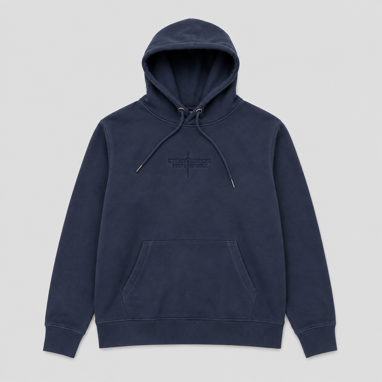 Störtebeker Fleecehoodie  „Störtebeker Festspiele“ Stick navy