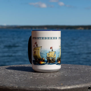 Störtebeker „HUMPEN“ 450 ml Mega Tasse mit Koggen Motiv NAVY BLAU