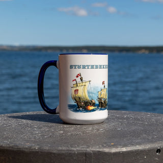 Störtebeker „HUMPEN“ 450 ml Mega Tasse mit Koggen Motiv NAVY BLAU