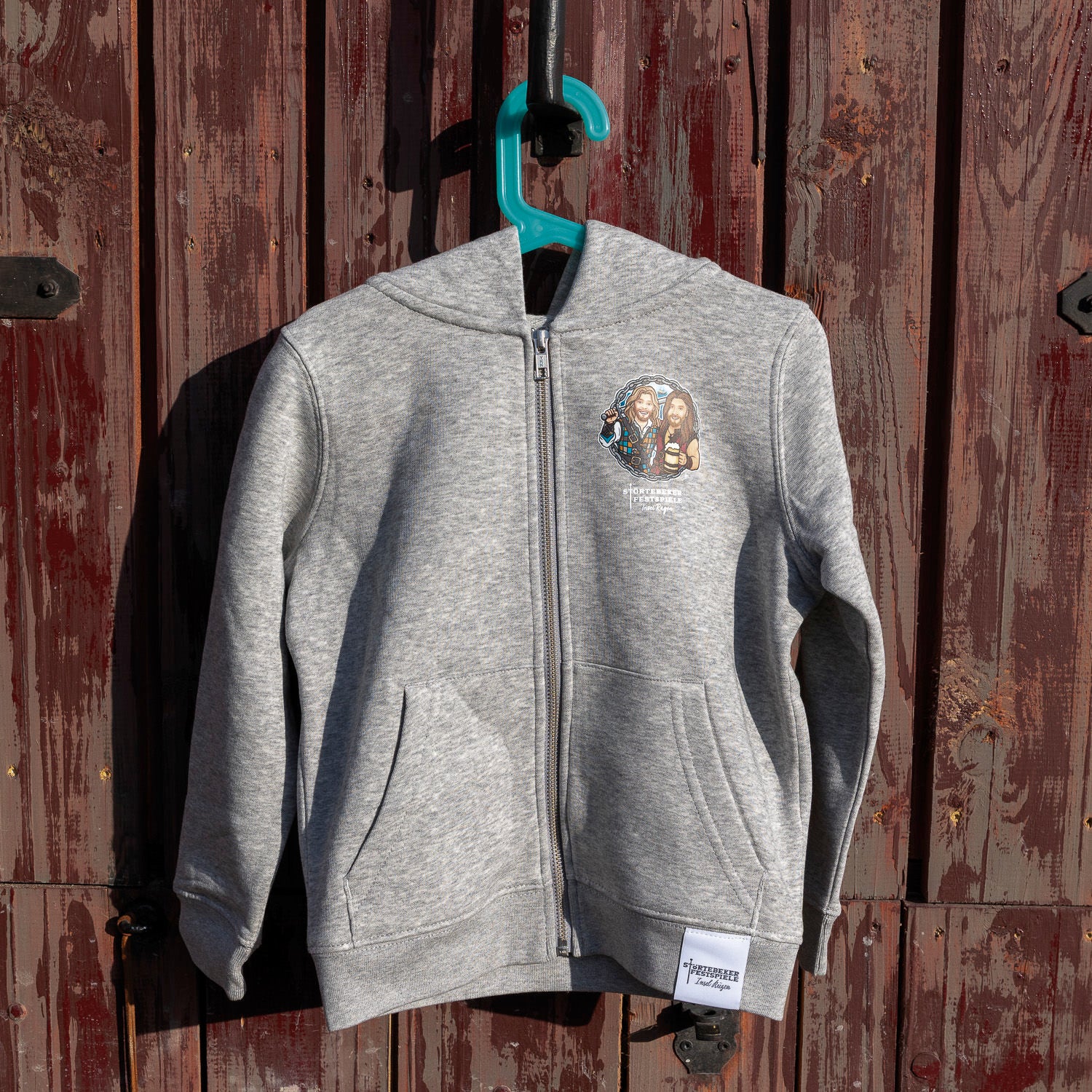 Klaus & Goedeke – Störtebeker JACKE MIT KAPUZE 2025 – Kids grau