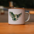 Emaille Tasse „Waldeule“- 500 ml