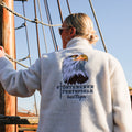 Kuschelpirat "Weißkopfseeadler Ben" –  Störtebeker SHERPA Fleecejacke  – Unisex // weiss