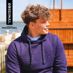 Störtebeker Hoodie - 3D Prägung "Schwert" - Tintenblau