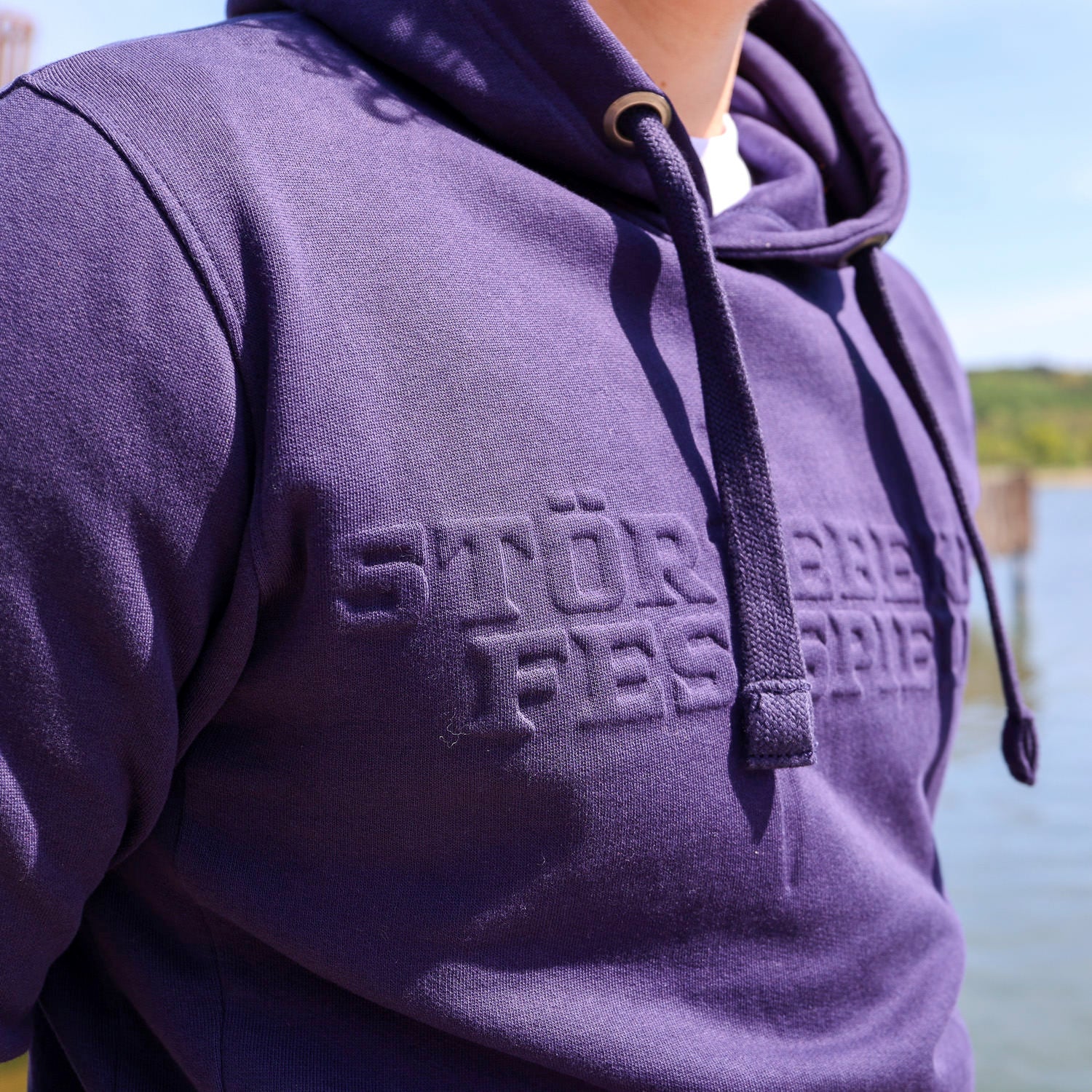 Störtebeker Hoodie - 3D Prägung "Schwert" - Tintenblau