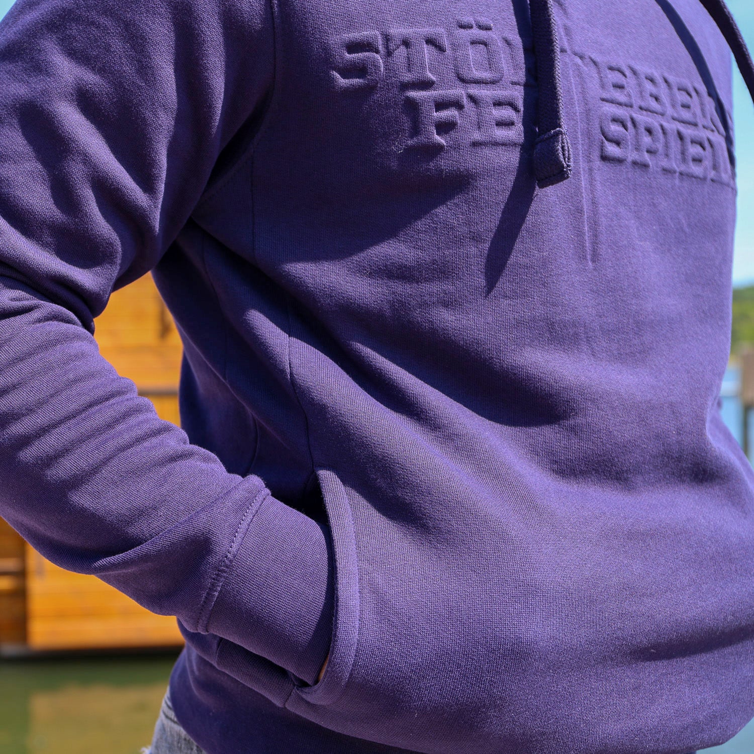 Störtebeker Hoodie - 3D Prägung "Schwert" - Tintenblau