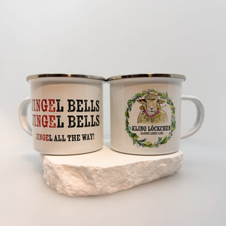 Klingel-Ingel Emaille Tasse »Weihnachten«
