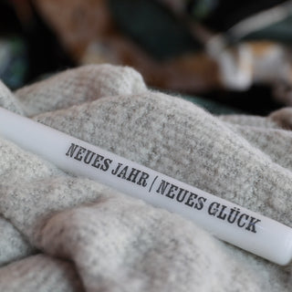 Neujahrskerze »Neues Jahr | Neues Glück«