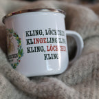 Klingel-Ingel Emaille Tasse »Weihnachten«