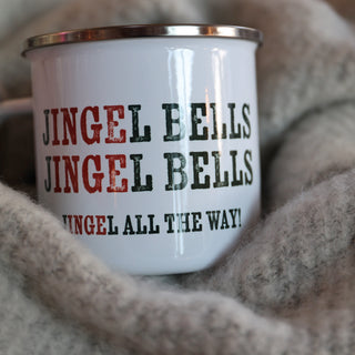Klingel-Ingel Emaille Tasse »Weihnachten«