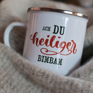 Klingel-Ingel Emaille Tasse »Weihnachten«