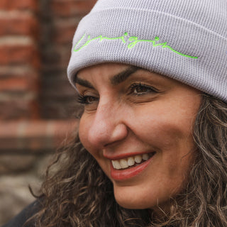 Störtebeker Mütze – „Königin“ | Neon-Stick auf Lavender