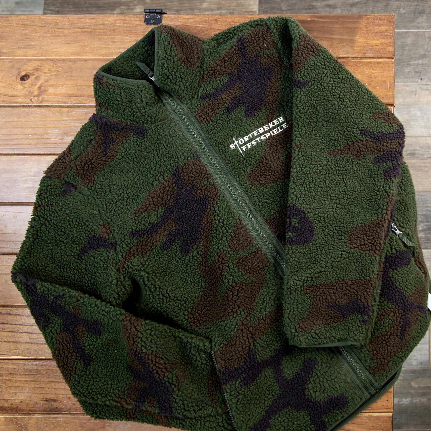 Ahoi Pirat "Hamburg 1401" –  Störtebeker SHERPA Jacke Camouflage  – Unisex