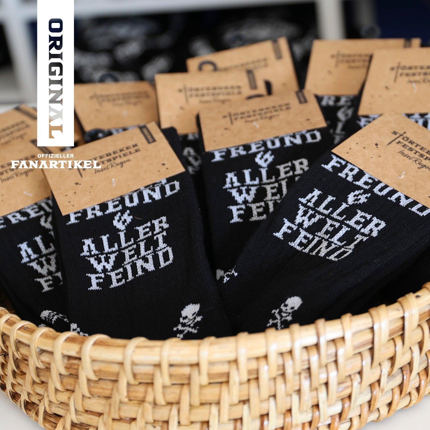 Gottes Freund Socken „Piraten Puttees“ – Original von den Störtebeker Festspielen