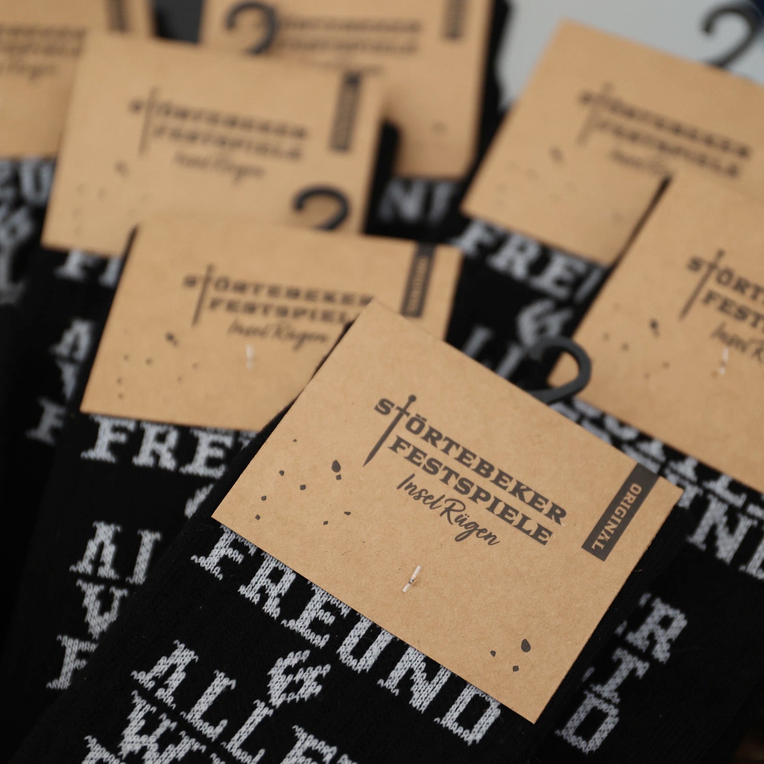 Gottes Freund Socken „Piraten Puttees“ – Original von den Störtebeker Festspielen