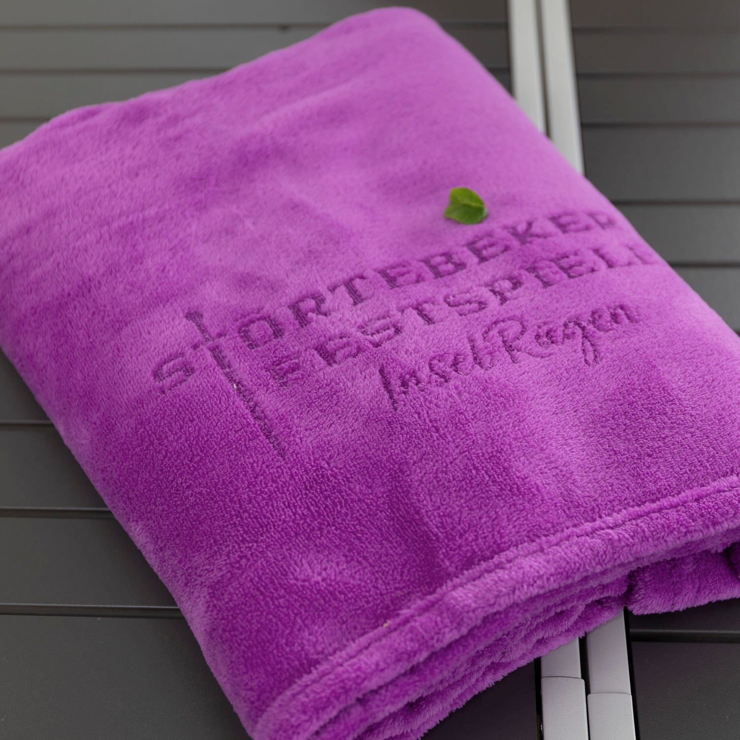 Fleecedecke flauschig mit Störtebeker Schriftzug