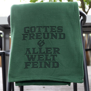 Fleecedecke - GROSS - Gottes Freund Schriftzug