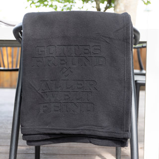 Fleecedecke - GROSS - Gottes Freund Schriftzug