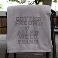 Fleecedecke - GROSS - Gottes Freund Schriftzug