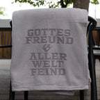 Fleecedecke - GROSS - Gottes Freund Schriftzug