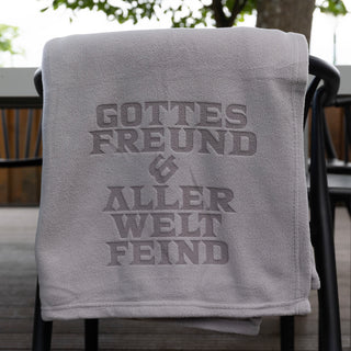Fleecedecke - GROSS - Gottes Freund Schriftzug