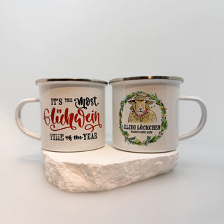 Klingel-Ingel Emaille Tasse »Weihnachten«